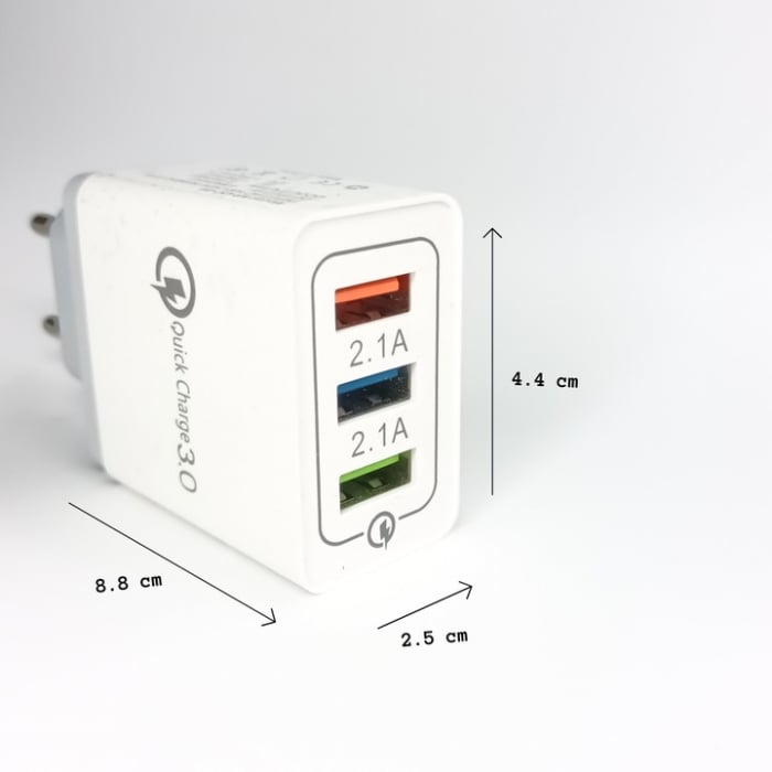 Încărcător de rețea 48W PD/QC 3.0 • 3 porturi USB • Încărcare rapidă universală