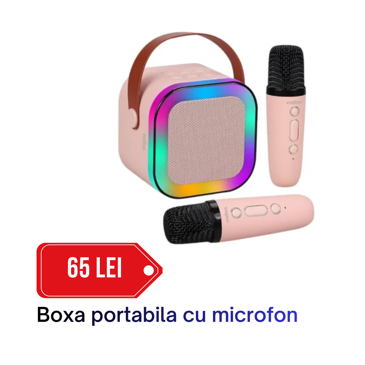Boxă Portabilă Bluetooth ZQS-K12S Mini, Wireless, 3W, 3.7V/500mAh, cu un Microfon